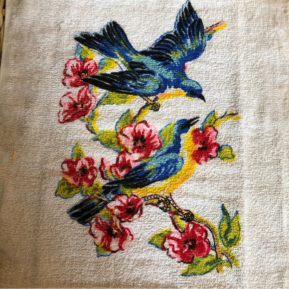 60's Blue Jay Bathroom Towel Set - NOW - Kathaway Canada - Hostess Gift - Towels - Picture 6 of 10